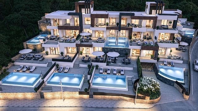 4 soveværelse Semi-Rækkehus til salg i Playa Poniente, Benidorm med swimmingpool garage - € 1.650.000 (Ref: 8856062)