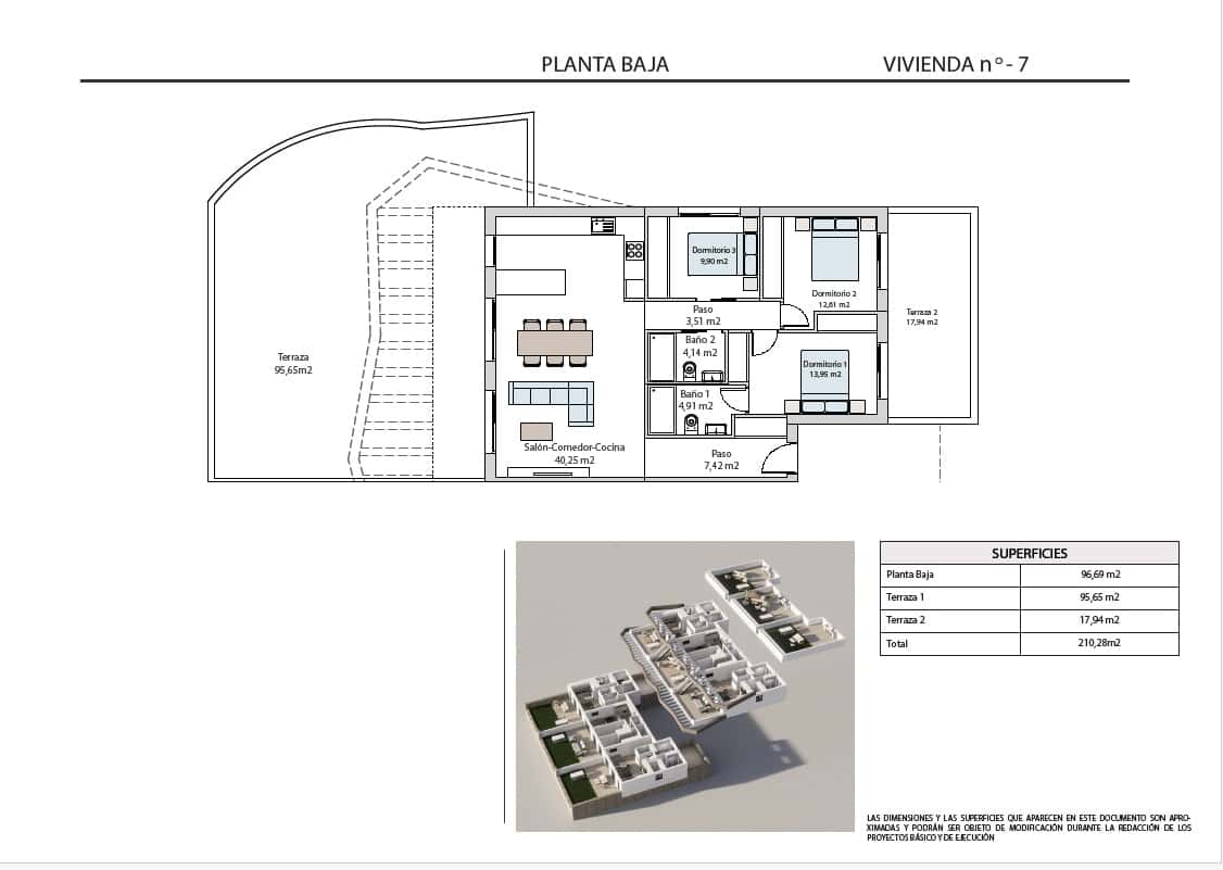 3 sypialnia Bungalow na sprzedaż w Finestrat z basenem garażem - 439 900 € (Ref: 10041633)
