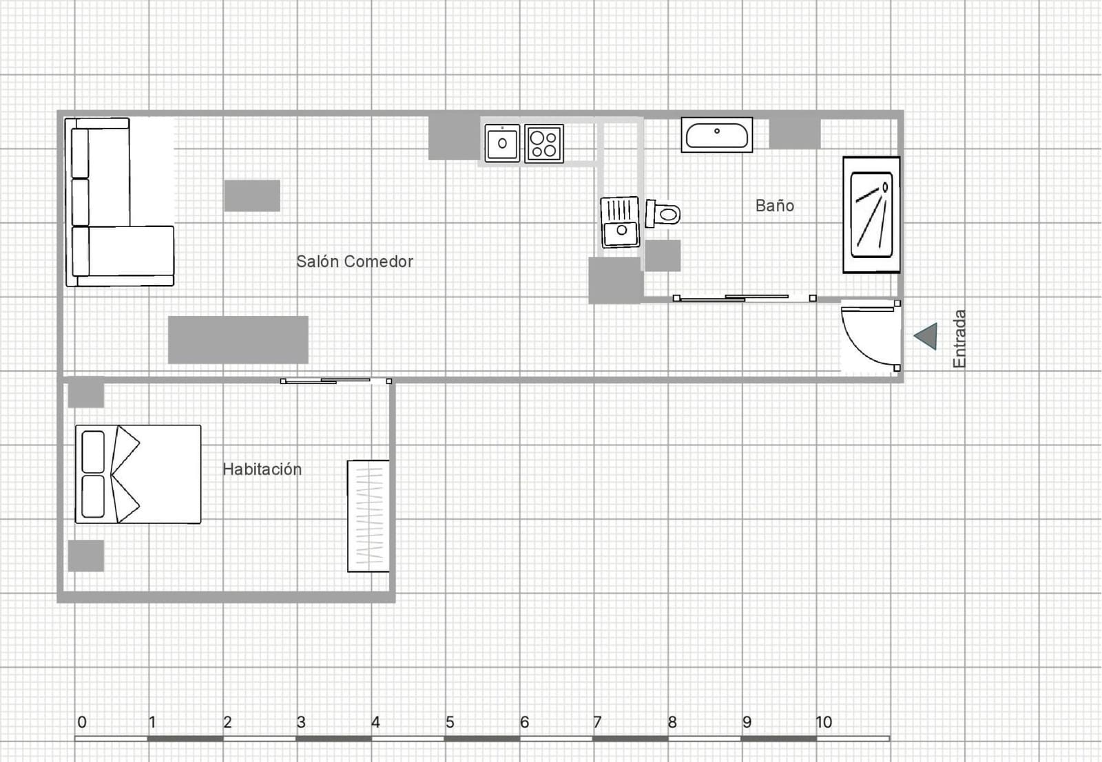 1 soverom Studio til salgs i Benidorm med svømmebasseng - € 168 500 (Ref: 9671011)