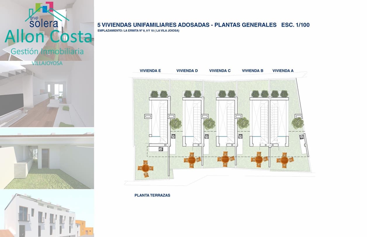 3 camera da letto Villetta Bifamiliare in vendita in La Villajoyosa / Vila Joiosa - 263.620 € (Rif: 9964920)