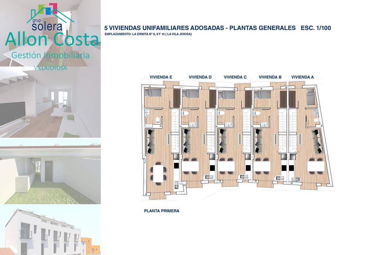 3 camera da letto Villetta Bifamiliare in vendita in La Villajoyosa / Vila Joiosa - 263.620 € (Rif: 9964920)