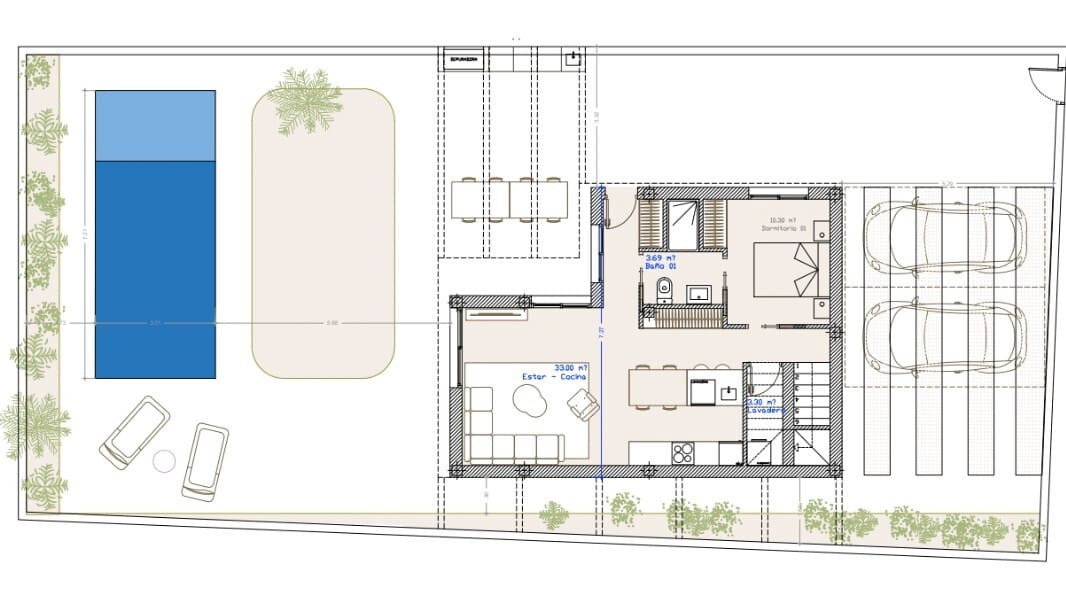 3 camera da letto Villa in vendita in San Pedro del Pinatar con piscina - 499.950 € (Rif: 9324522)