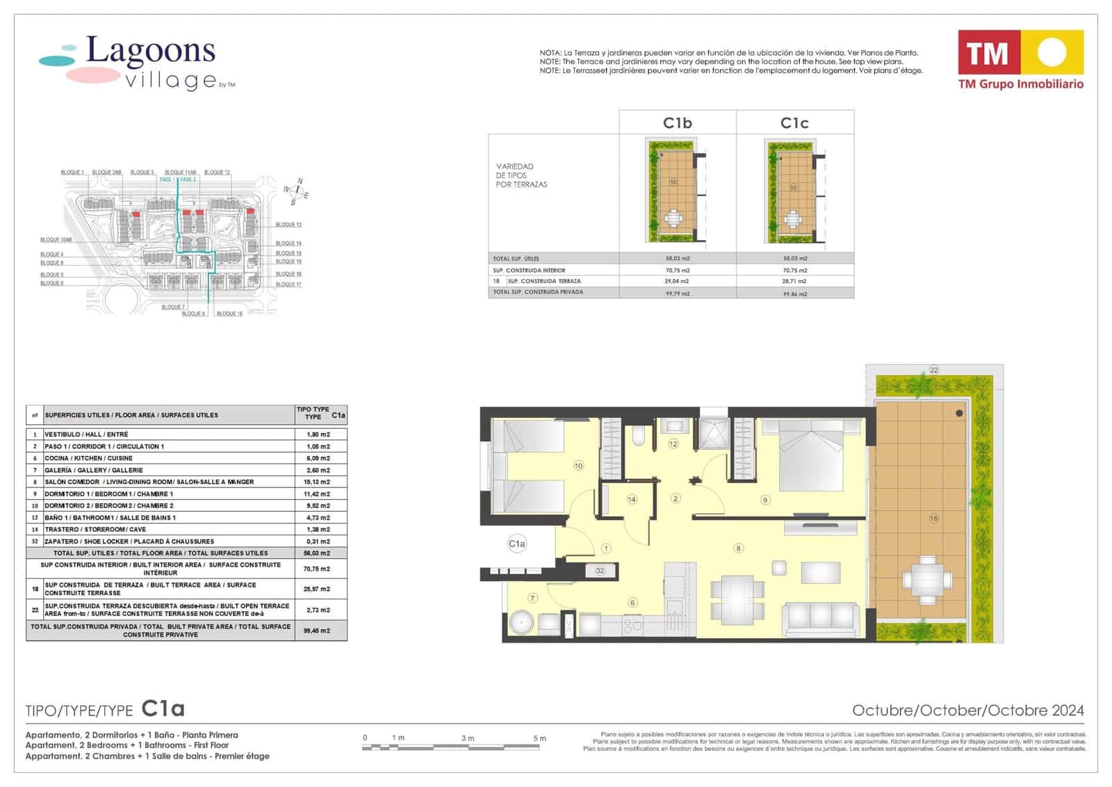 2 Zimmer Apartment zu verkaufen in Torrevieja mit Pool Garage - 266.000 € (Ref: 9324536)