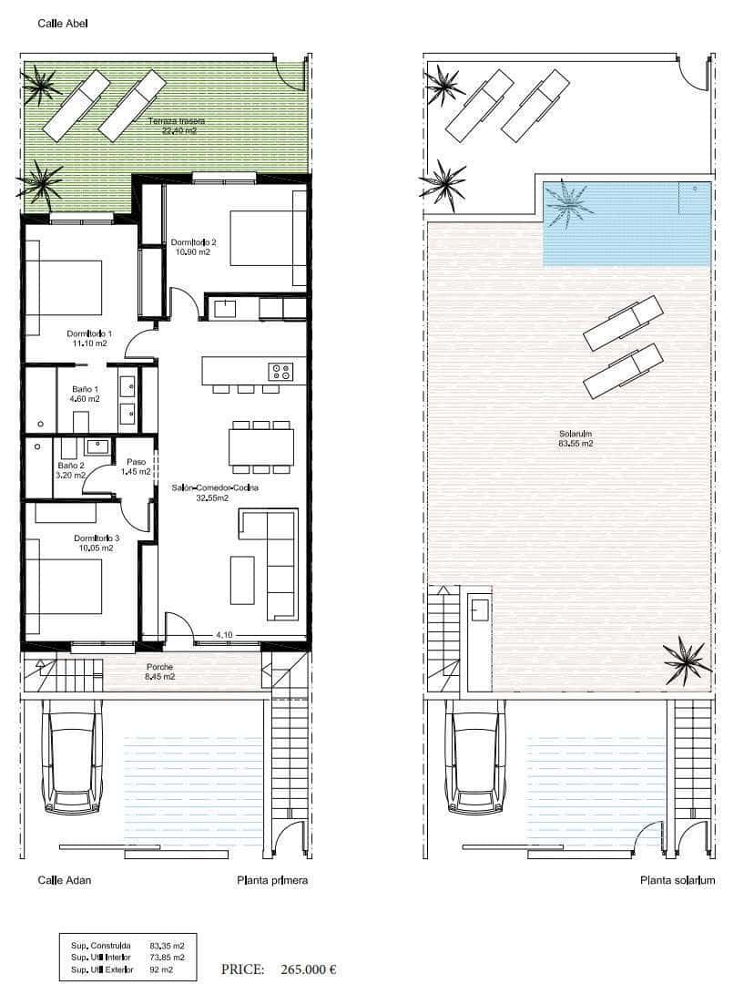2 Zimmer Apartment zu verkaufen in Santiago de la Ribera mit Pool - 265.000 € (Ref: 9324558)