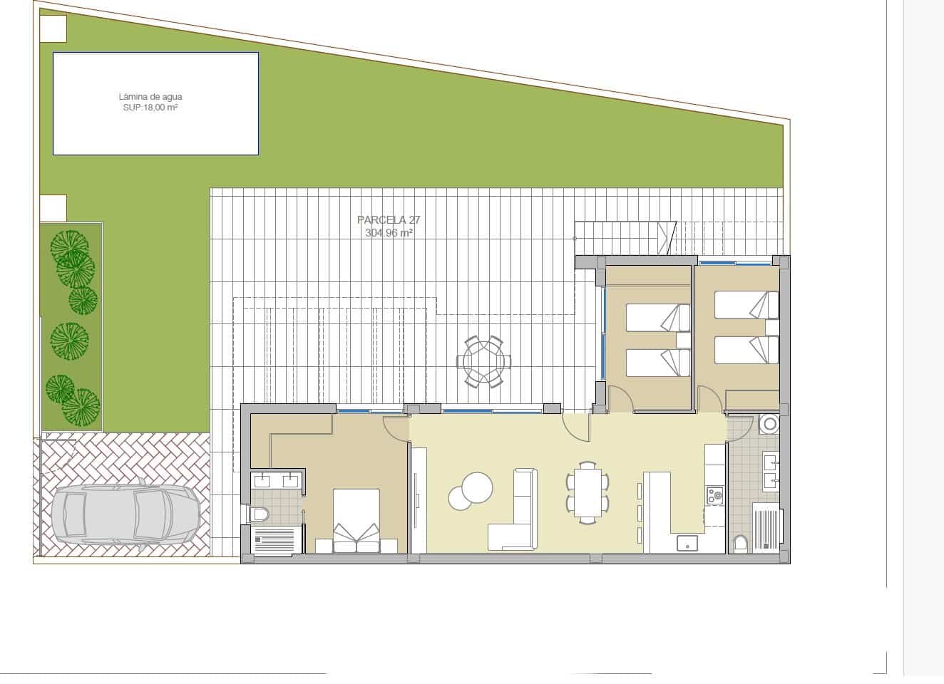 3 soveværelse Villa til salg i Los Montesinos med swimmingpool - € 405.900 (Ref: 9324594)