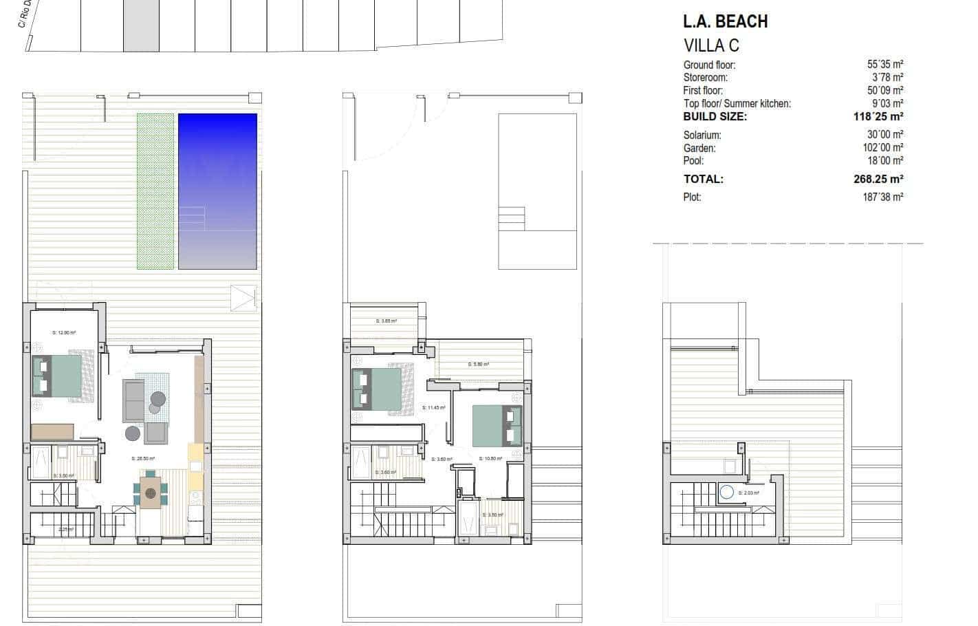 3 camera da letto Villa in vendita in Los Narejos con piscina - 589.000 € (Rif: 9324607)