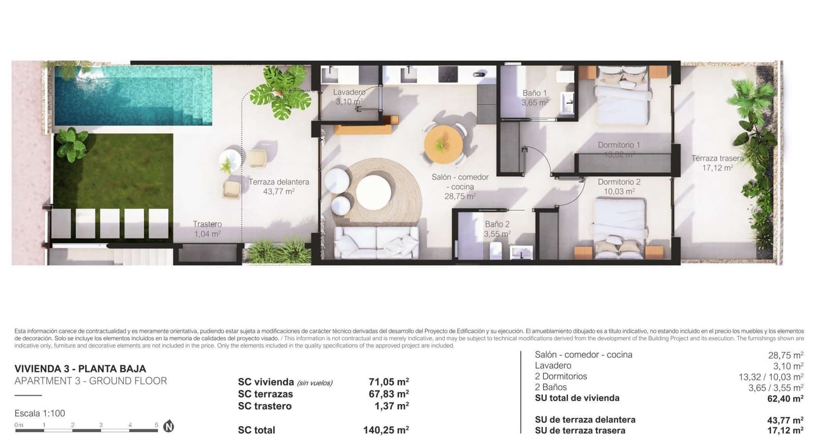 3 makuuhuone Huvila myytävänä paikassa San Pedro del Pinatar mukana uima-altaan - 375 900 € (Ref: 9324609)