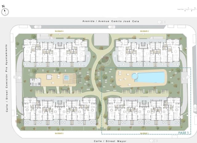 2 Zimmer Apartment zu verkaufen in Pilar de la Horadada mit Pool - 299.000 € (Ref: 9324629)