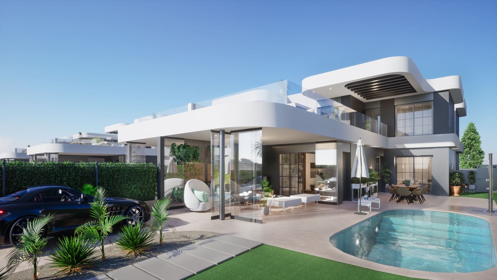 3 Zimmer Villa zu verkaufen in Los Alcazares mit Pool - 449.900 € (Ref: 9324654)