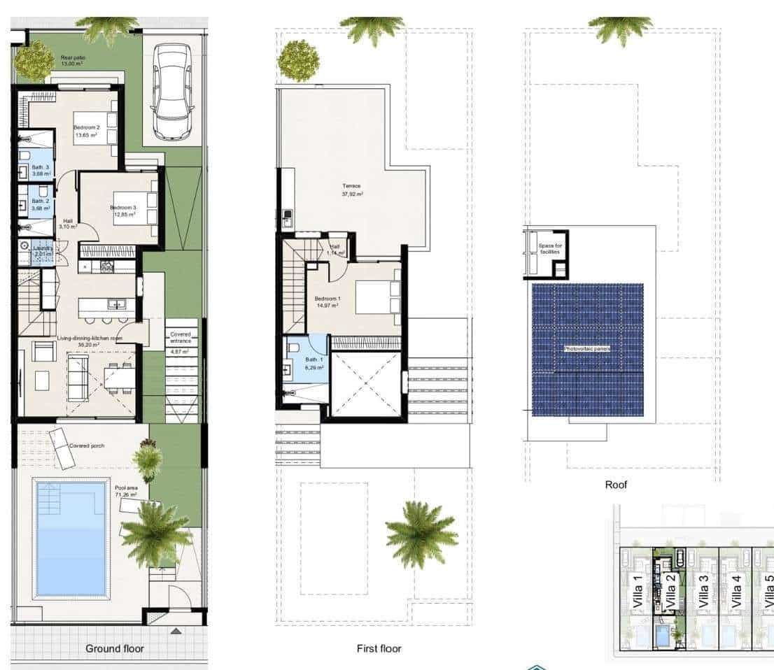 3 camera da letto Villa in vendita in Los Nietos con piscina - 359.900 € (Rif: 9324658)