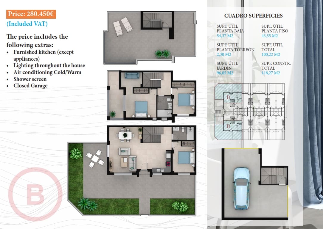 3 camera da letto Appartamento in vendita in La Manga del Mar Menor con piscina - 280.450 € (Rif: 9324672)