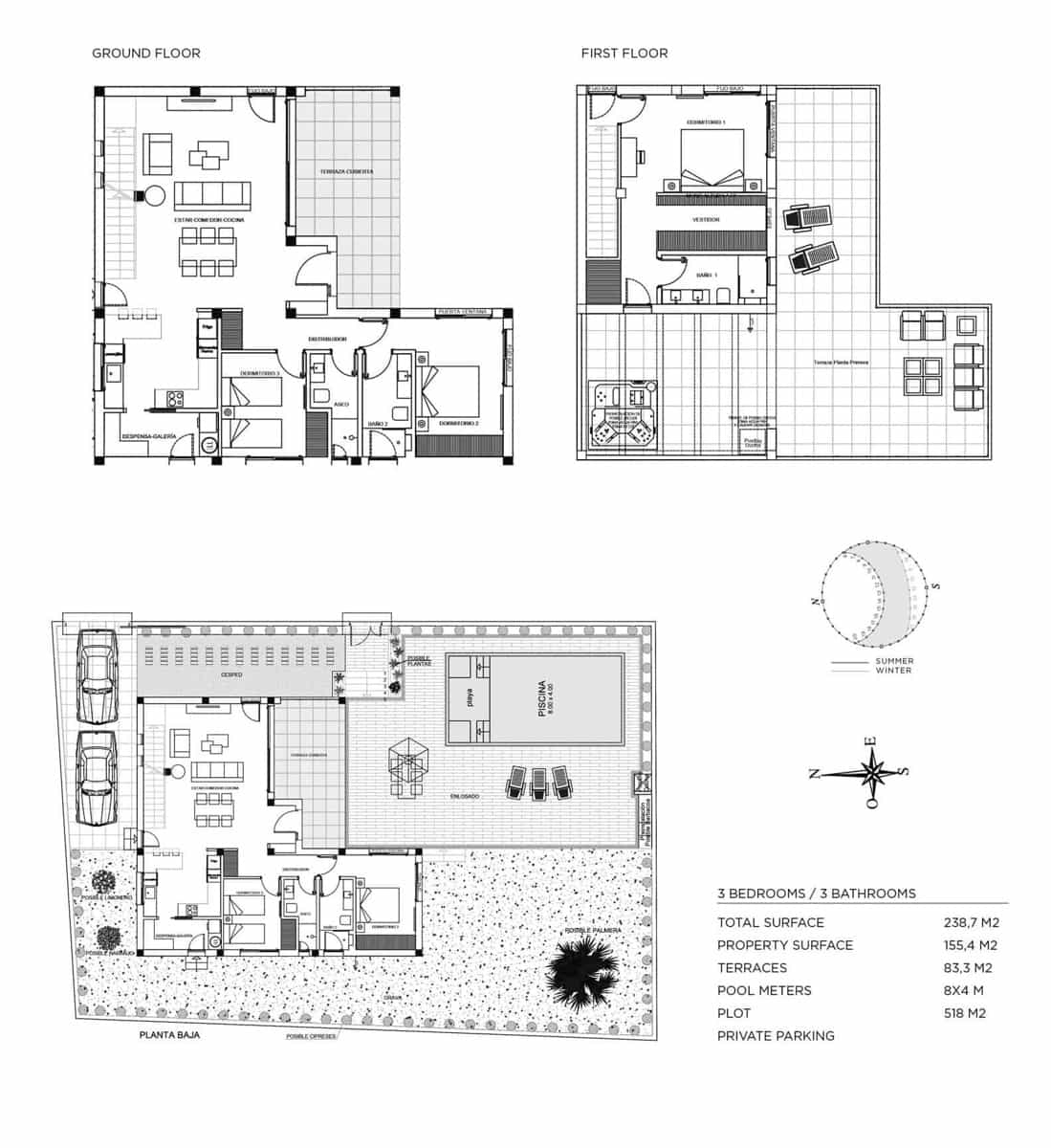 3 makuuhuone Huvila myytävänä paikassa Ciudad Quesada mukana uima-altaan - 869 555 € (Ref: 9324717)