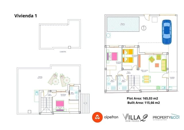 3 bedroom Villa for sale in San Pedro del Pinatar with pool - € 358,900 (Ref: 9324737)