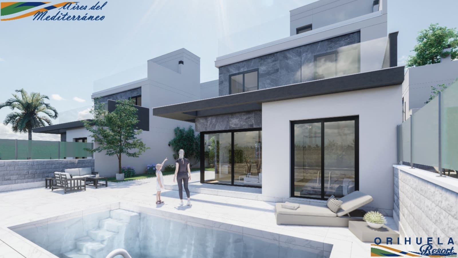 3 camera da letto Villa in vendita in Pilar de la Horadada con piscina garage - 485.000 € (Rif: 9324749)