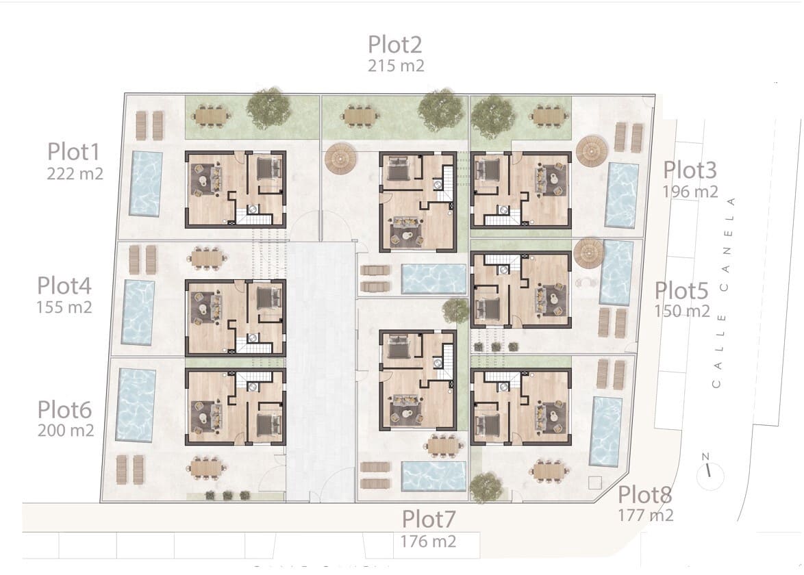 Chalet de 3 habitaciones en Villamartin en venta con piscina - 349.900 € (Ref: 9324757)