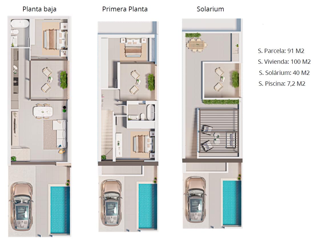 3 Zimmer Haus zu verkaufen in San Pedro del Pinatar mit Pool - 289.000 € (Ref: 9324769)