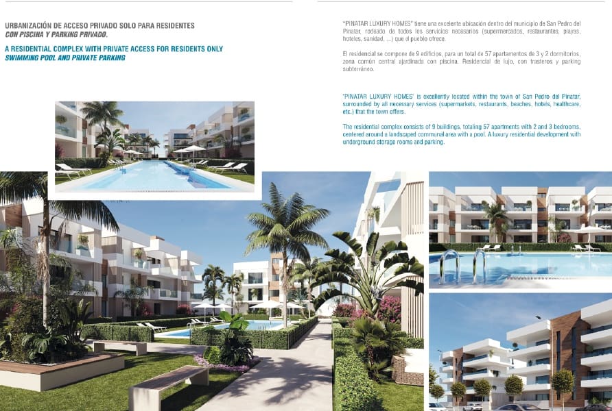 2 bedroom Apartment for sale in San Pedro del Pinatar with pool garage - € 283,900 (Ref: 9324772)