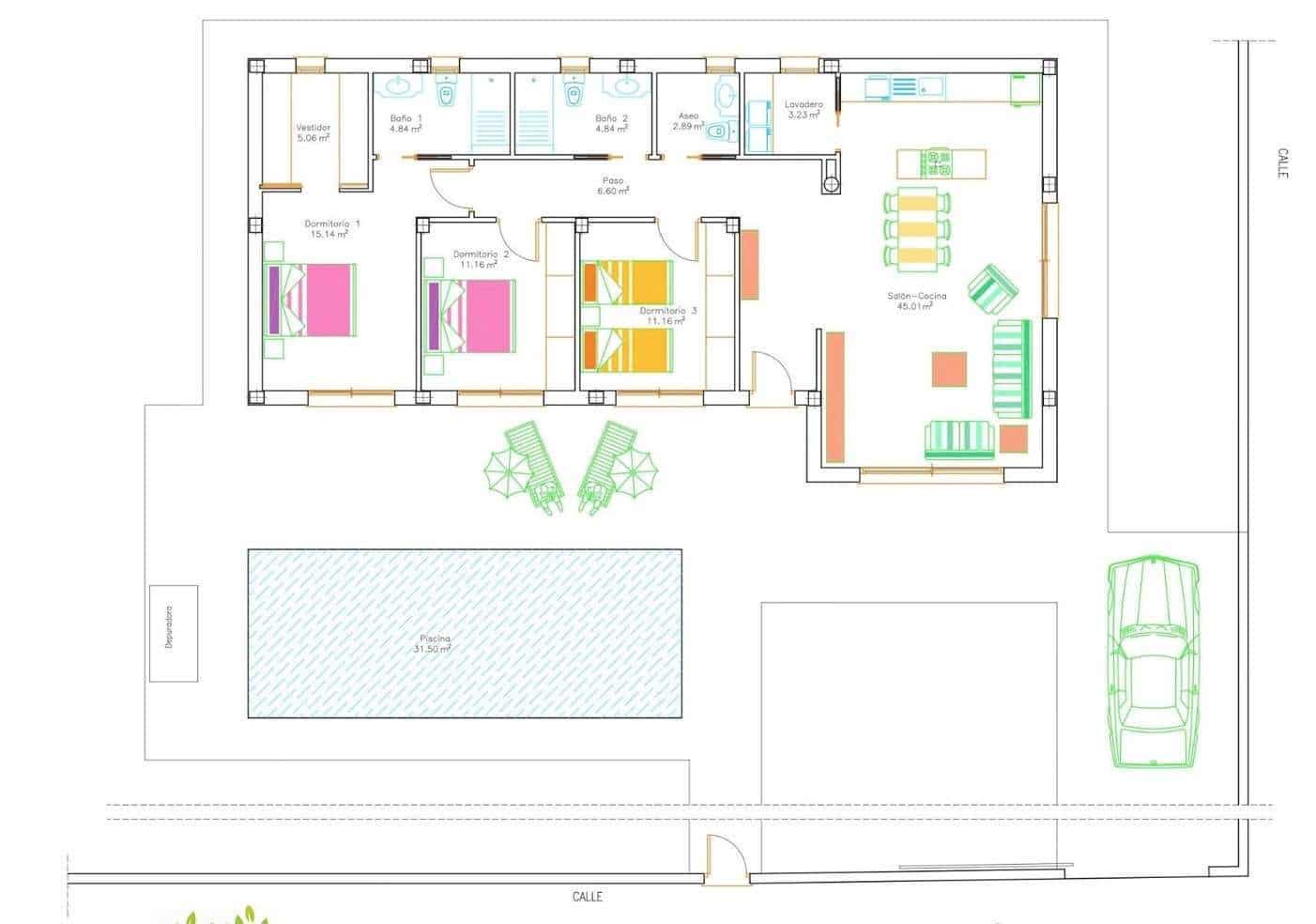 3 sovrum Villa till salu i Calasparra med pool - 396 500 € (Ref: 9324792)