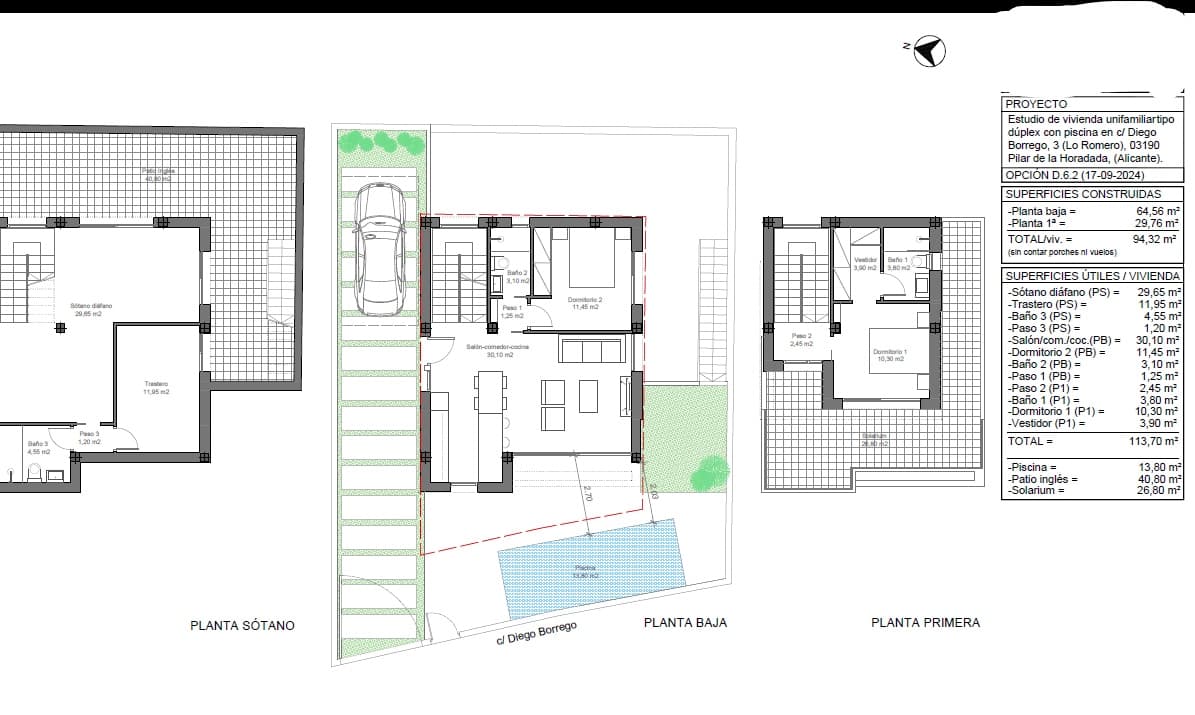2 Zimmer Villa zu verkaufen in Pilar de la Horadada mit Pool - 490.000 € (Ref: 9330920)