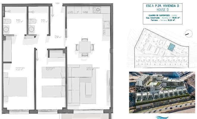 3 bedroom Apartment for sale in Aguilas with pool - € 267,000 (Ref: 9372155)