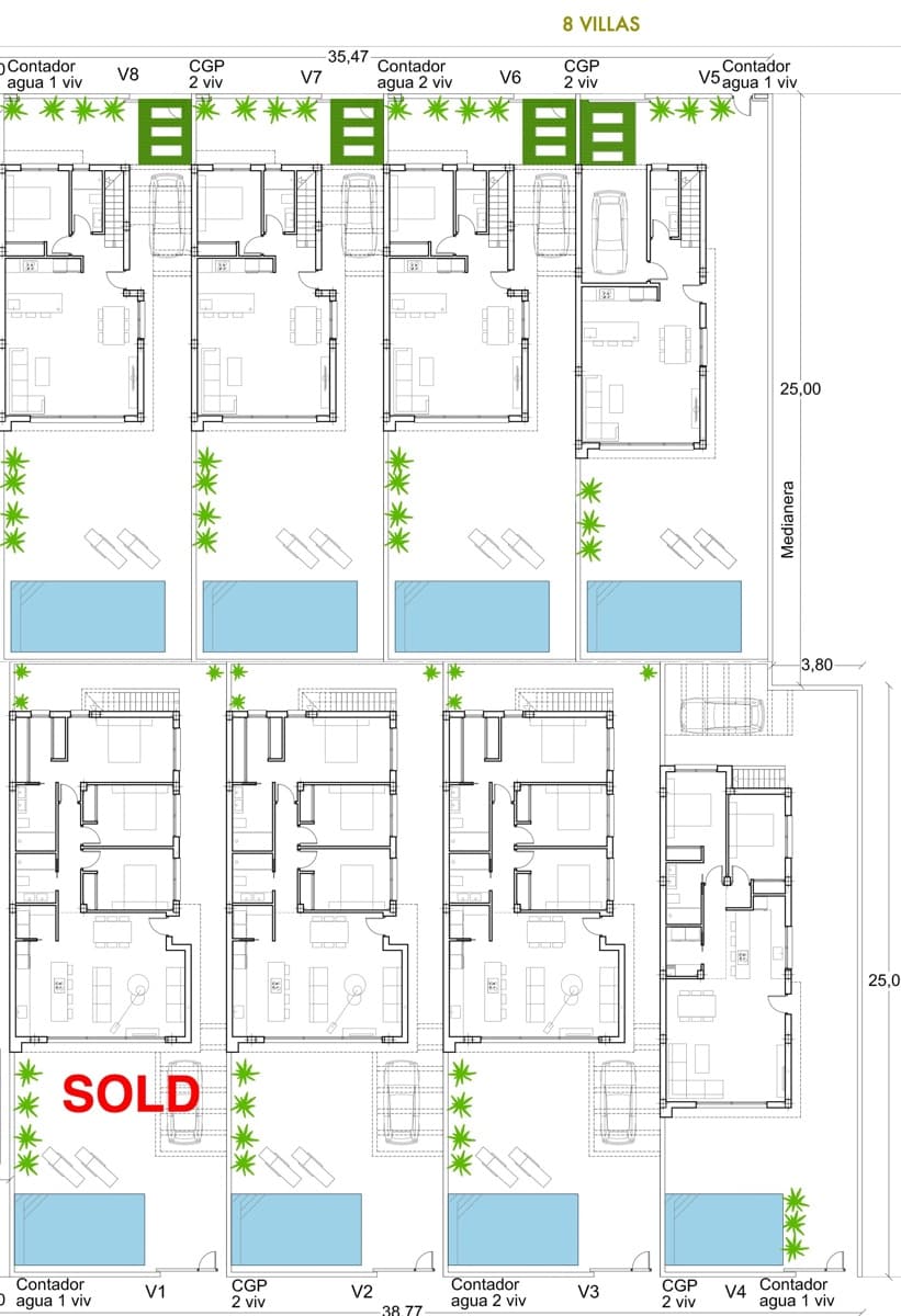 3 camera da letto Villa in vendita in Los Alcazares con piscina - 429.000 € (Rif: 9679121)