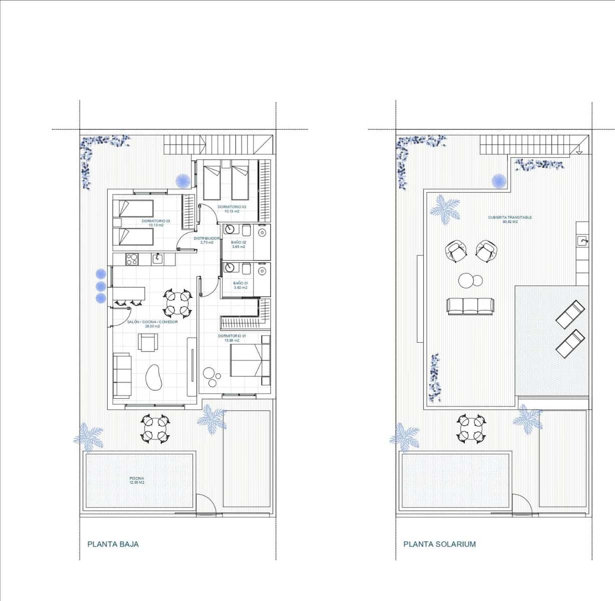 3 chambre Villa/Maison à vendre à Torre-Pacheco avec piscine - 259 900 € (Ref: 9697833)