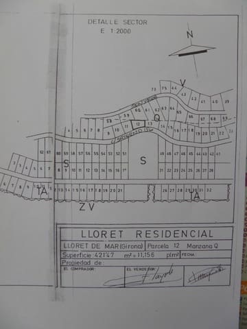 Byggegrund til salg i Urbanitzacions del Nord, Lloret de Mar - € 27.000 (Ref: 9715254)