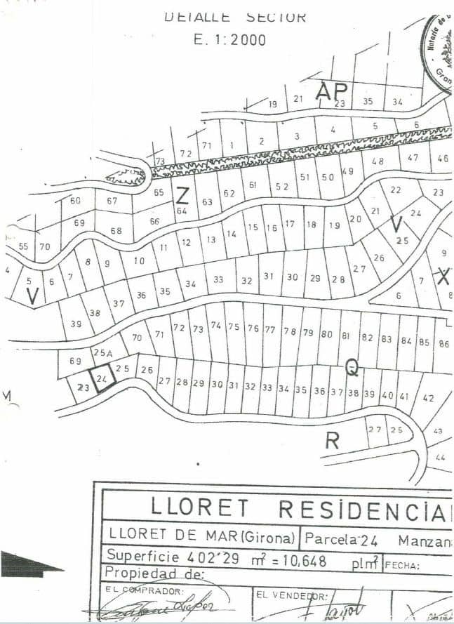 Building Plot for sale in Lloret de Mar - € 25,000 (Ref: 9715261)