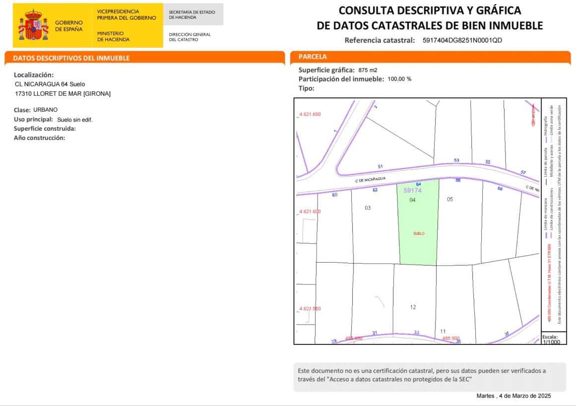 Building Plot for sale in Lloret de Mar - € 26,000 (Ref: 9715267)
