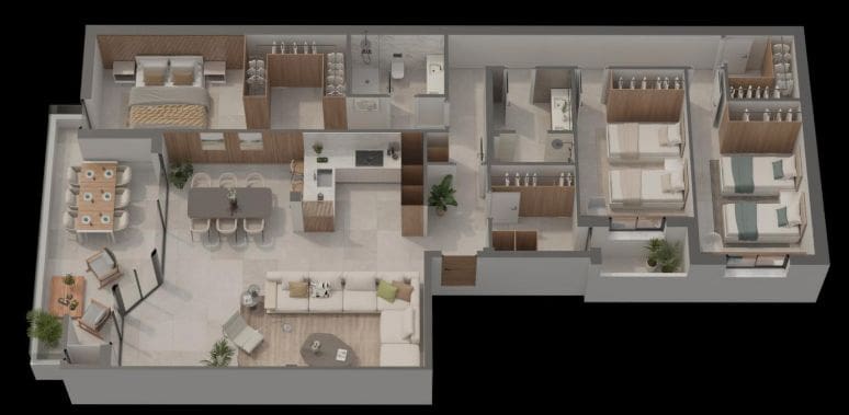 3 soveværelse Lejlighed til salg i Aguilas med garage - € 320.000 (Ref: 9378536)