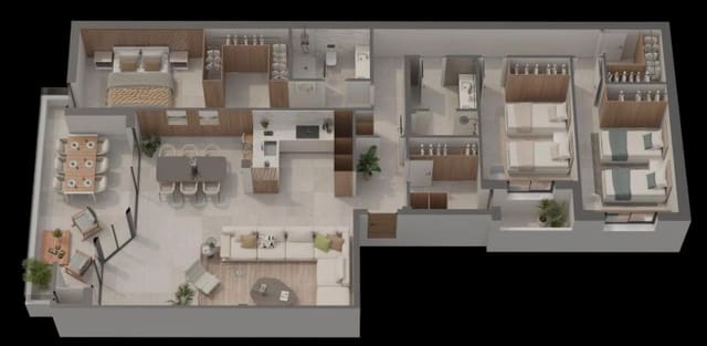 3 soveværelse Lejlighed til salg i Casco Antiguo, Aguilas med garage - € 320.000 (Ref: 9378536)