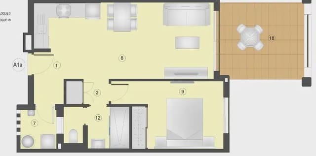 1 soveværelse Lejlighed til salg i Pulpí med swimmingpool garage - € 166.000 (Ref: 9819560)