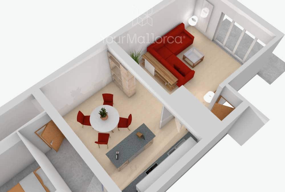 Piso de 2 habitaciones en Portocristo / Port de Manacor en venta - 260.000 € (Ref: 9803808)