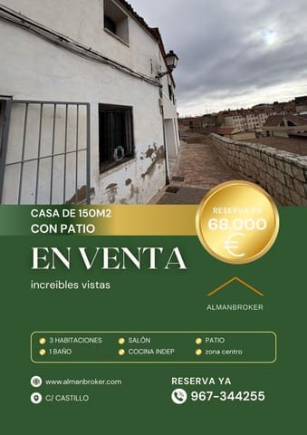 Casa de 4 habitaciones en Almansa en venta - 68.000 € (Ref: 9476114)