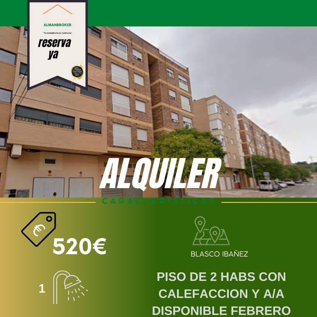 2 slaapkamer Flat te huur in Almansa - € 520 (Ref: 9494660)