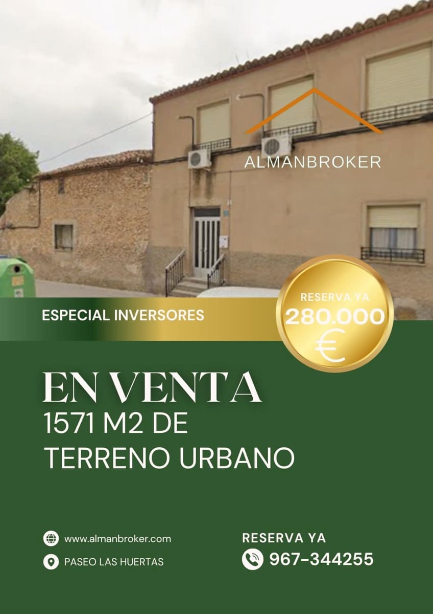 Byggetomt til salgs i Almansa - € 280 000 (Ref: 9527692)