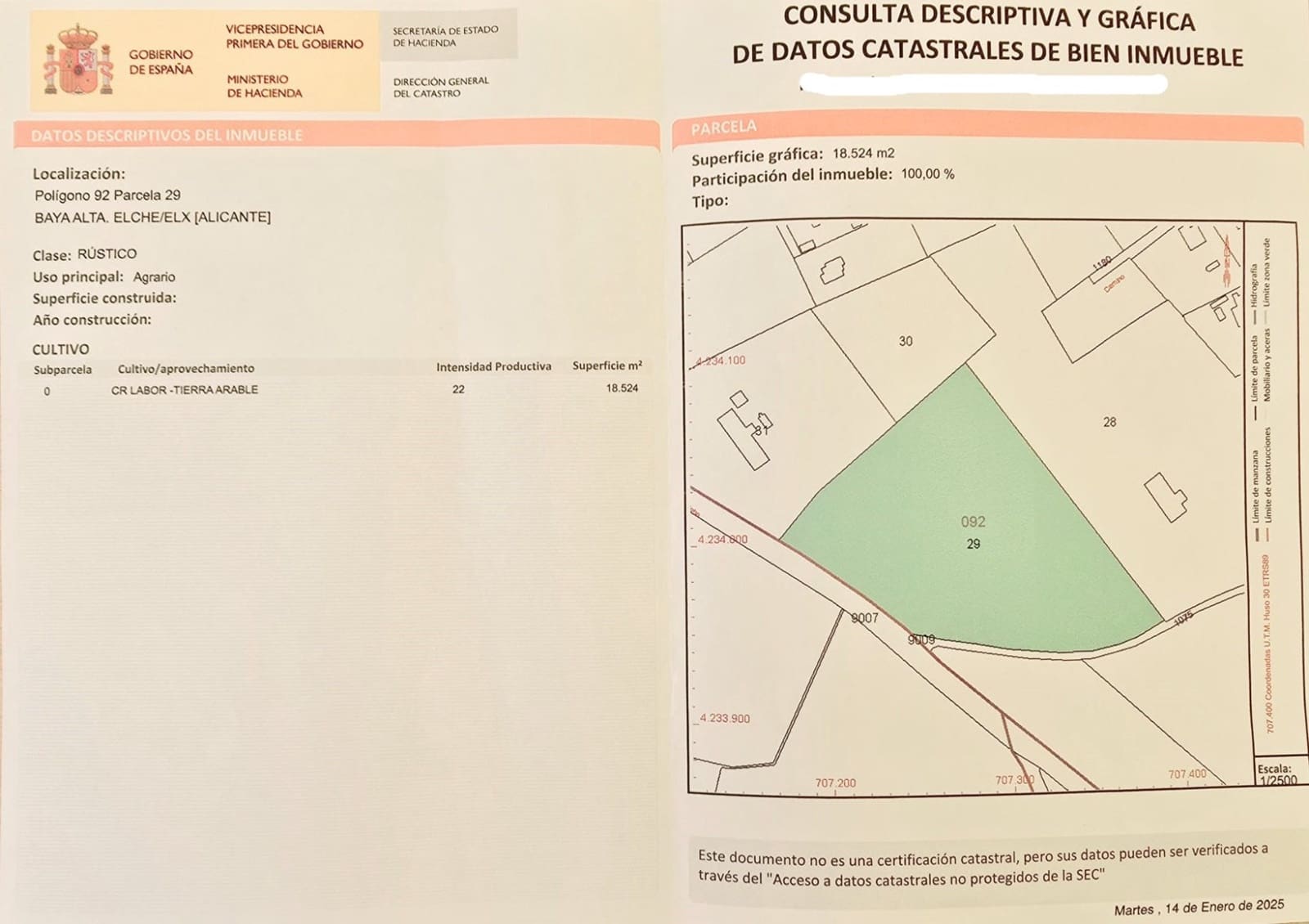 Undeveloped Land for sale in Las Bayas - € 240,000 (Ref: 9449500)