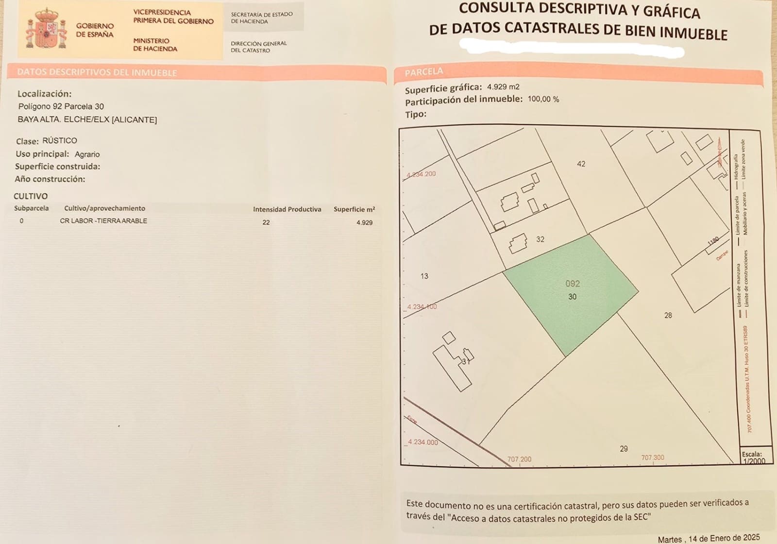 Undeveloped Land for sale in Las Bayas - € 240,000 (Ref: 9449500)