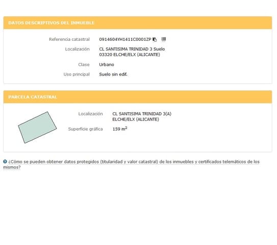 Byggetomt til salgs i Torrellano, Elche / Elx - € 110 000 (Ref: 9449505)