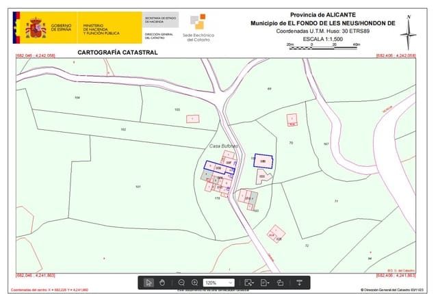 5 slaapkamer Rijtjeshuis te koop in Hondón de las Nieves - € 70.000 (Ref: 9449536)