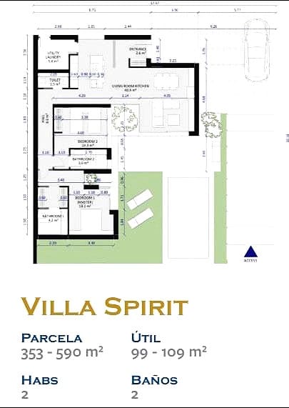 2 soveværelse Villa til salg i Banos y Mendigo med swimmingpool garage - € 457.000 (Ref: 8918194)