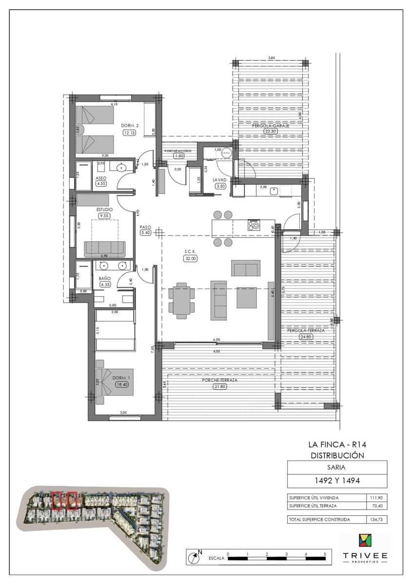 3 bedroom Villa for sale in Algorfa with pool garage - € 555,000 (Ref: 9341311)