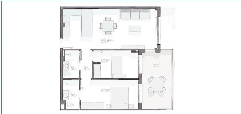 2 bedroom Apartment for sale in Aguilas with pool garage - € 267,000 (Ref: 9499031)