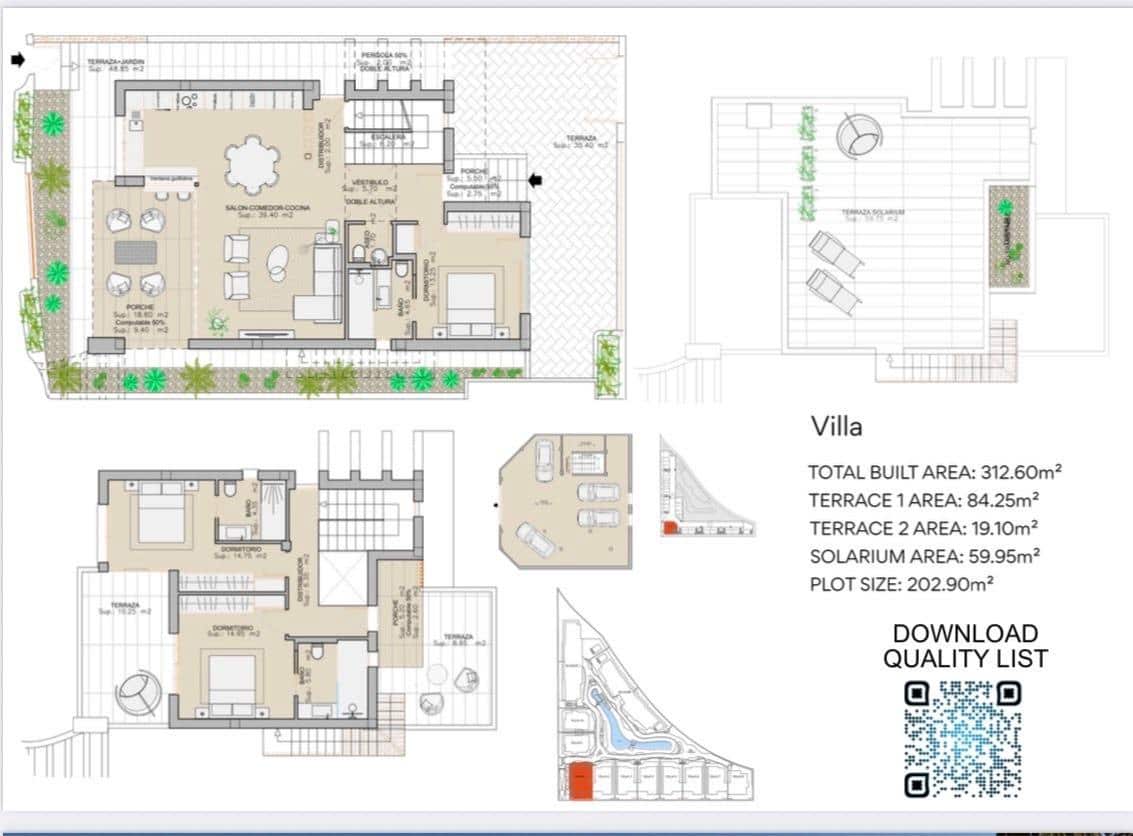 3 bedroom Villa for sale in San Juan de los Terreros with pool garage - € 479,000 (Ref: 9520857)