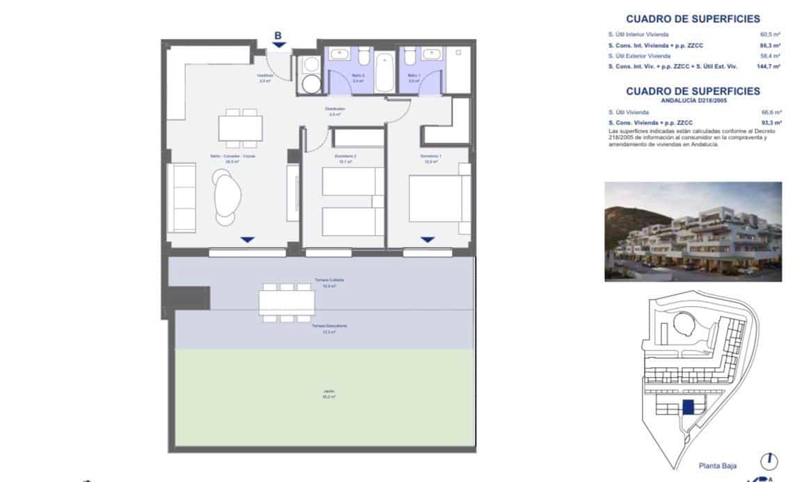 2 chambre Appartement à vendre à Pulpi avec piscine garage - 235 000 € (Ref: 9765138)