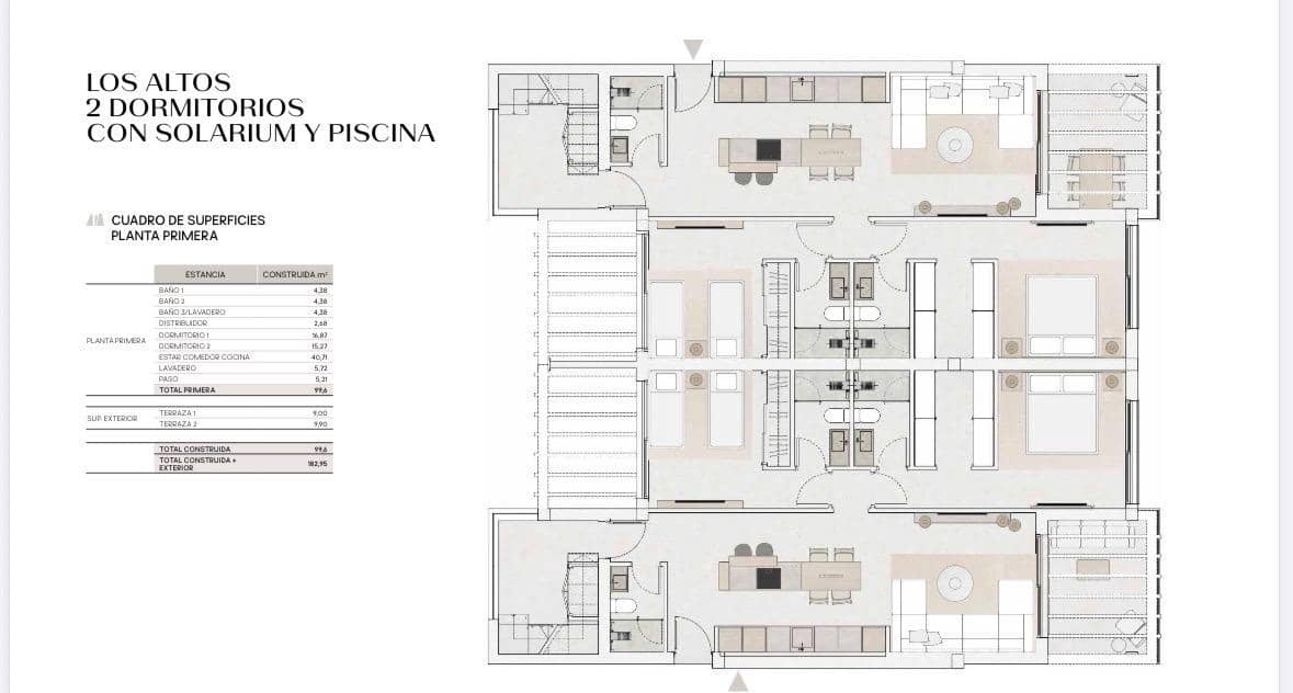2 quarto Apartamento para venda em Mojacar com garagem - 350 000 € (Ref: 9916972)
