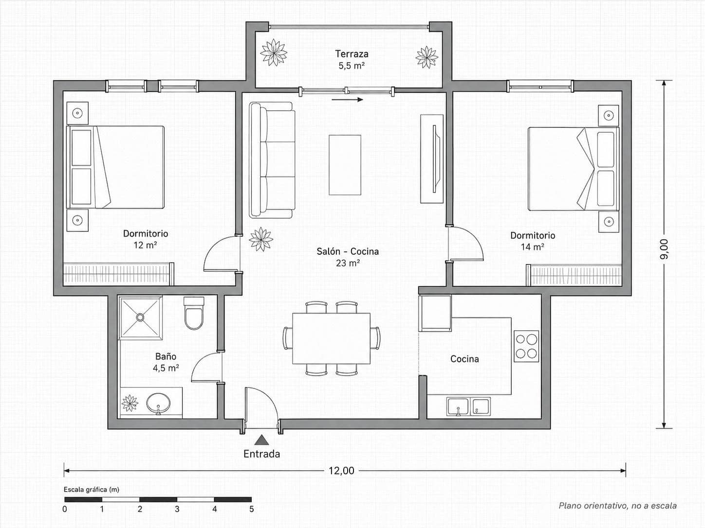 2 soverom Leilighet til salgs i Denia med svømmebasseng garasje - € 285 000 (Ref: 9999631)