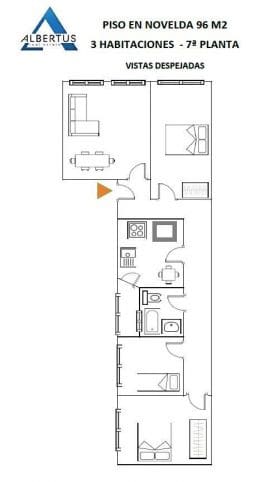 3 bedroom Flat for sale in Novelda - € 115,000 (Ref: 9438106)