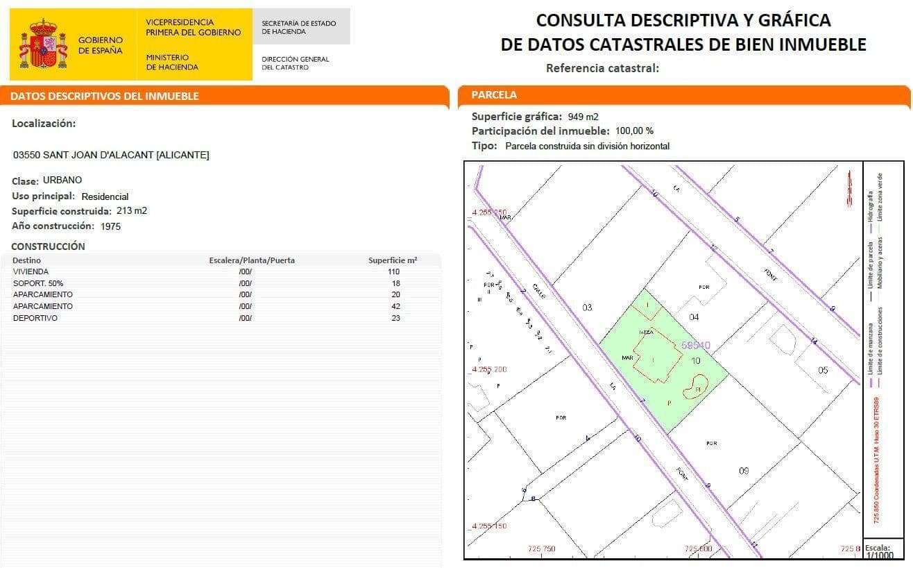 3 soverom Villa til salgs i San Juan de Alicante / Sant Joan d'Alacant med svømmebasseng garasje - € 750 000 (Ref: 9438113)
