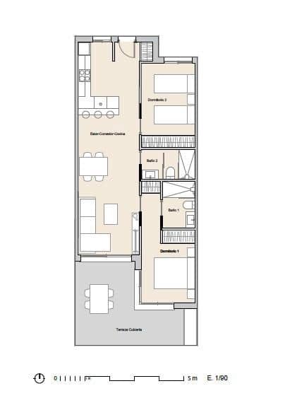 2 soverom Rekkehus til salgs i Alfaz del Pi / L'Alfas del Pi med svømmebasseng - € 278 000 (Ref: 9894069)